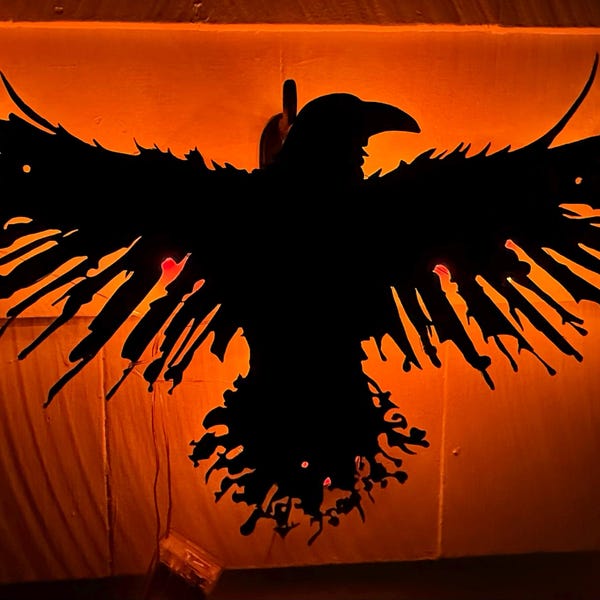 Raven Metal Viking Wall Art, Odin’s Ravens, Norse Raven Mythology Art ...