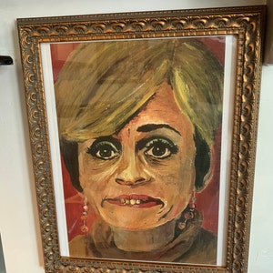 Jerri Blank strangers With Candy Print of Acrylic Portrait 