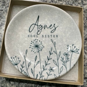 Best Friend Gift Personalized Jewelry Dish Perfect Bridesmaid or Bestie ...