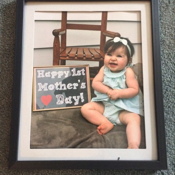 Happy 1st Mother’s Day Chalkboard Sign, Mother’s Day Gift, Gift for Mom ...
