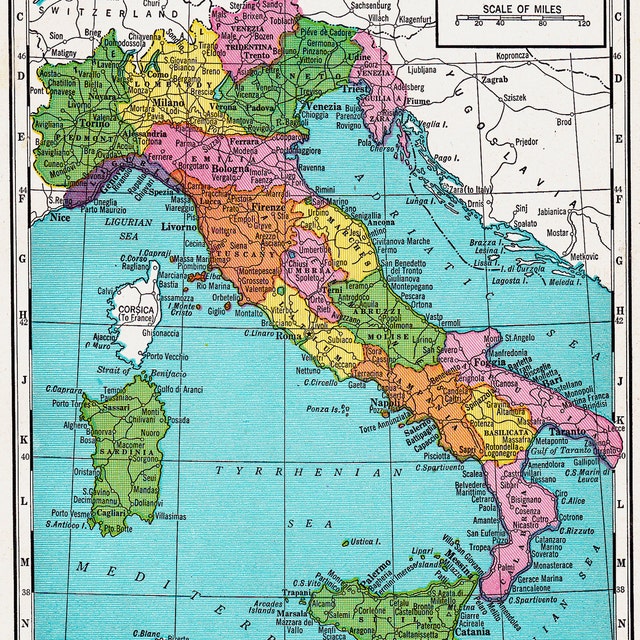 Printable Map of Italy From the 1920's, Unique Gift, Home Decor, Arts and Crafts, Printable Wall Art No. 512. - Etsy printable-map-of-italy-from-the-1920-s-unique-gift-home-decor-arts-and-crafts-printable-wall-art-no-512-etsy