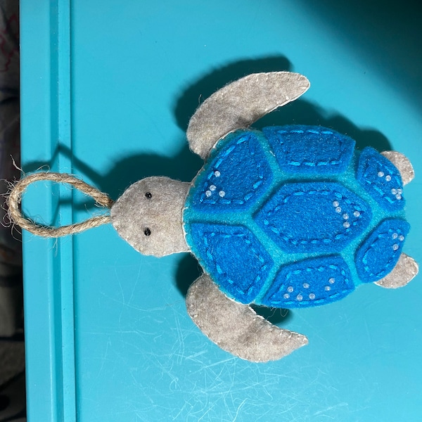 Felt Sea Turtle Sewing Pattern, Felt Ornament, Ocean Pattern, SVG PDF ...