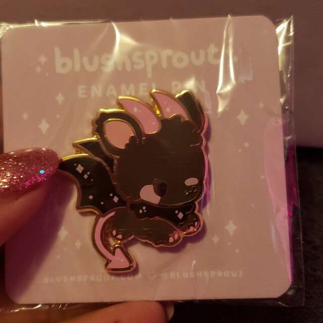 Jersey Devil Cute Cryptid Enamel Pin | Kawaii Mythical Jersey Devil Cute Cryptid Enamel Pin | Kawaii Mythical
