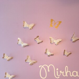 Personalized Name Butterfly Wall Decal - Custom Name Butterfly Wall ...