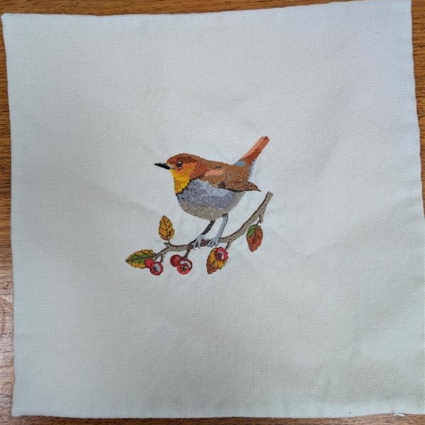 Robin Thread Painting Embroidery Pattern - Etsy