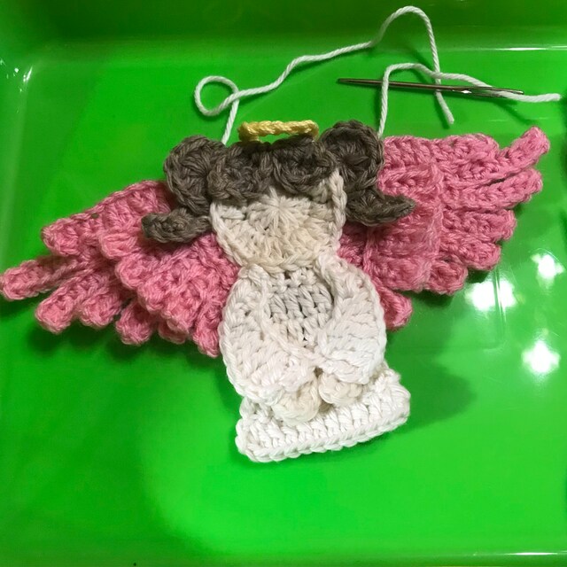 Sweet Angel Applique Single Crochet Pattern Digital Download