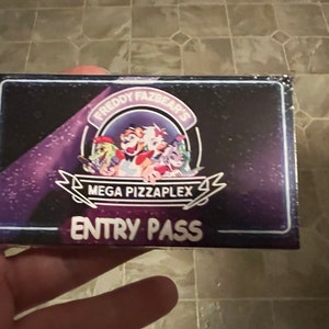 FNAF Backstage Pass; Fnaf Security Breach; Mega Pizzaplex; Freddy Fazbear;  Party Decor, Five Nights at Freddy's; Printable; Digital