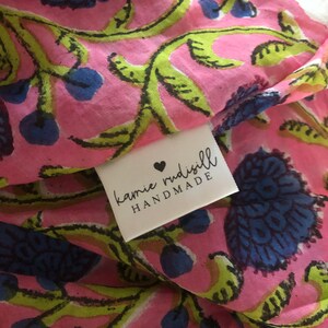 Satin Tag Set clothing tags Personalized ribbon labels | Etsy