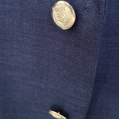Deep Blue Luxurious Shell Buttons Set for Suit Jacket, Blazer, or Sport ...