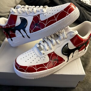 Spider-man Air Force 1 Handpainted AF1 Low Shoe for Kids - Etsy