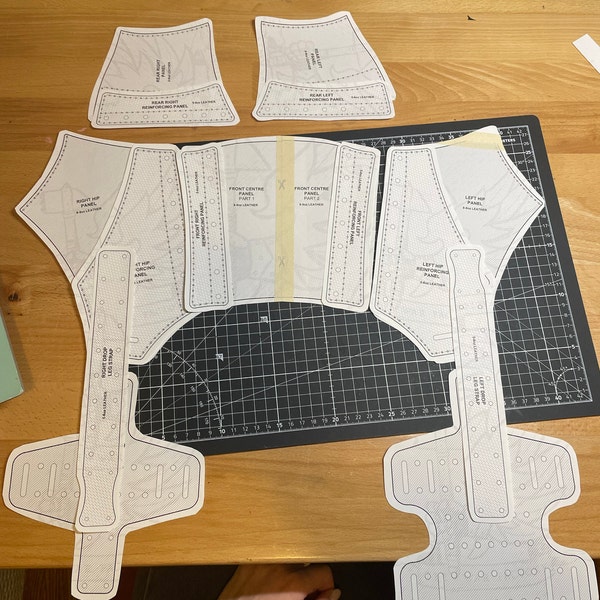 Girdle / Arming Belt Pattern – 'liv' – PDF DXF Includes 2 Sizes - Etsy