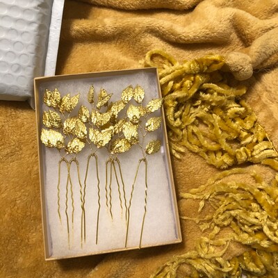 Gold Flower Hair Accessories 2026.Gold Flower Hair Comb Wedding Flower Hair Pins Bridal Hair - Etsy