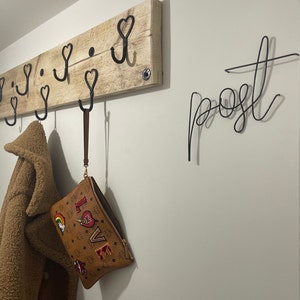 Ganci A Cuore In Ferro Battuto Per Parete - Set Di 5 Appendini Decorativi Per Asciugamani, Borse E Cappelli - Foto 9