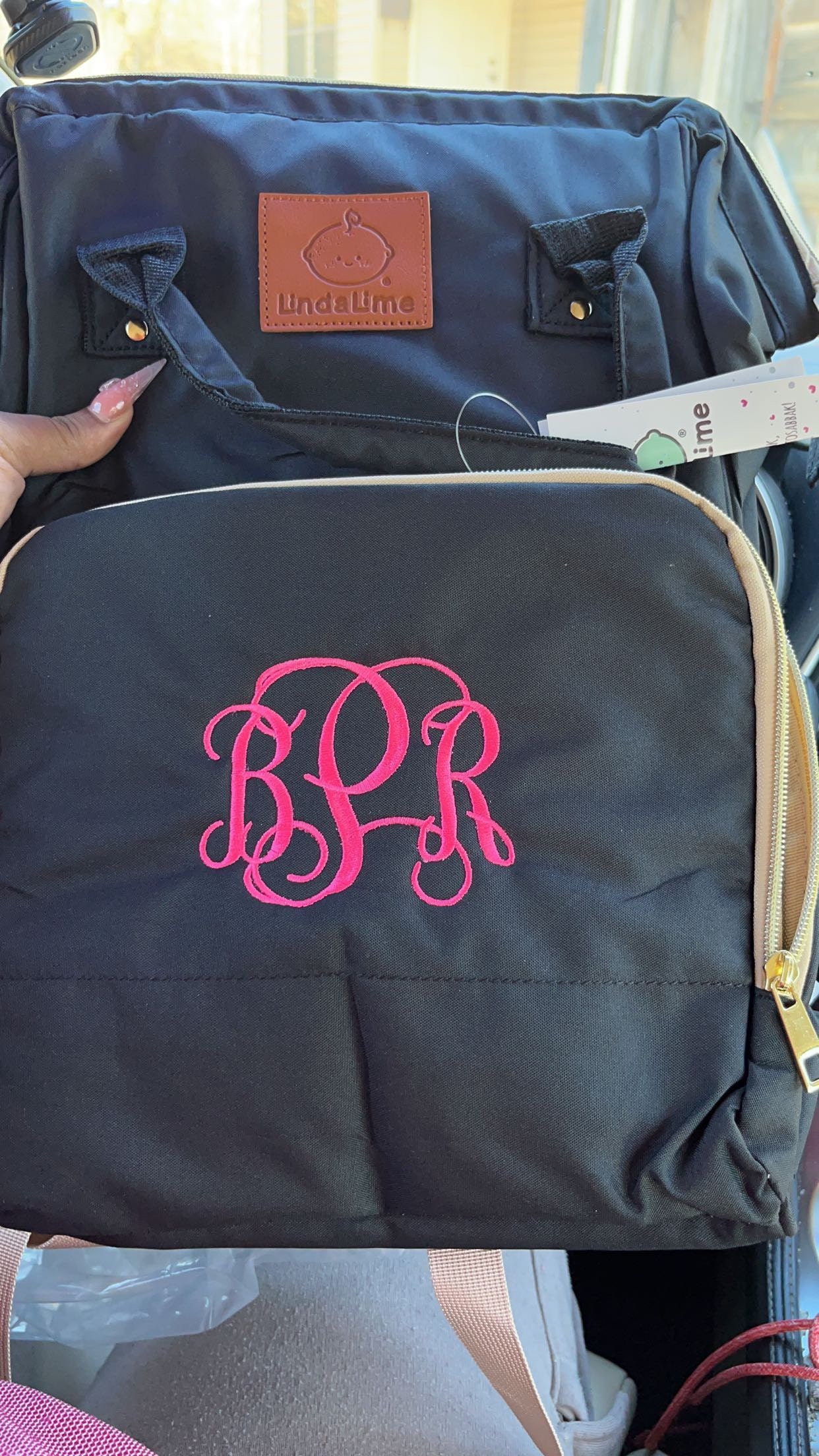 Monogrammed Diaper Bag Backpack | Multi Functional Diaper Bag Backpack | Personalized Diaper Bag | Custom Name Diaper Bag | Baby Shower Gift