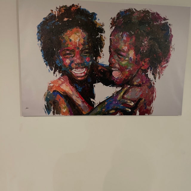 Black Boy Joy Canvas Print: African American Art, Happy Boys Decor
