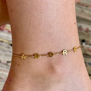 Women's Custom Letter Chain Bracelet