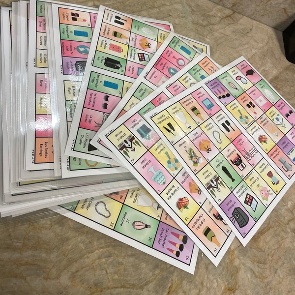 Baby Shower Loteria 80 Cards Spanish-english/loteria Cards / Mexican ...