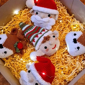 Crochet Christmas Decoration: Elf Santa Reindeer and - Etsy Australia