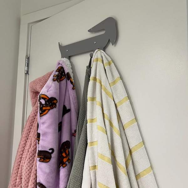 Dachshund Wall Hanger Grey - Etsy Australia