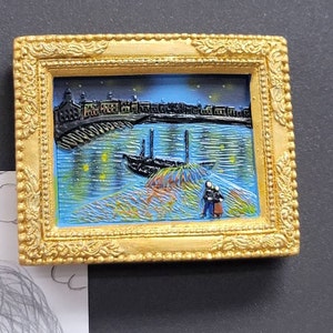 World famous paining kitchen refrigerator magnets painting 3D