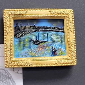 World famous paining kitchen refrigerator magnets painting 3D
