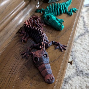 Flexi Print-in-Place Crocodile - 3Dプリント用STLおよび3MFファイル