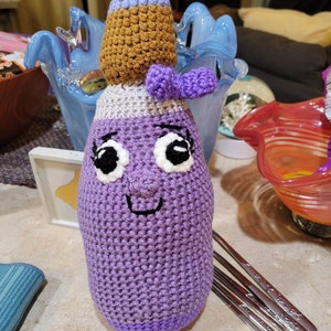 Crochet Petey Paintbrush Can Rattle Inspired - Etsy