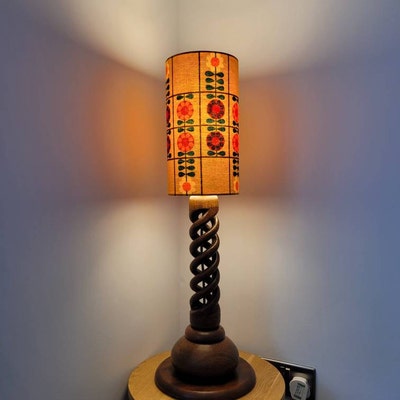Retro Lampshade Original 70s Wallpaper Geometric Retro - Etsy UK