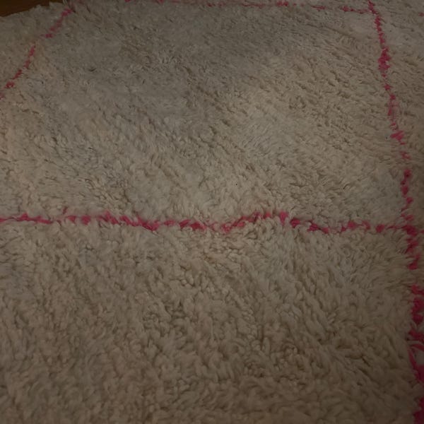 MOROCCAN BENI OURAIN 5x8 FT Wool rug Handmade Colordul soft Berber Boho rug EUR 478,80 - FR