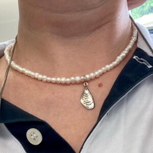MILLIE 3-4mm Small Round Pearl Necklace for Women, Real