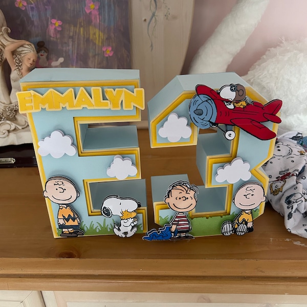 Charlie Brown 3D Letters - Etsy