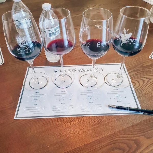 PRINTABLE: Wine Tasting Score Sheet / Placemat - Etsy