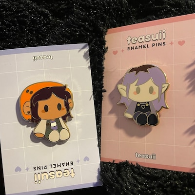 Love Serpent and Mist Hard Enamel Pins Plush Friends Set - Etsy