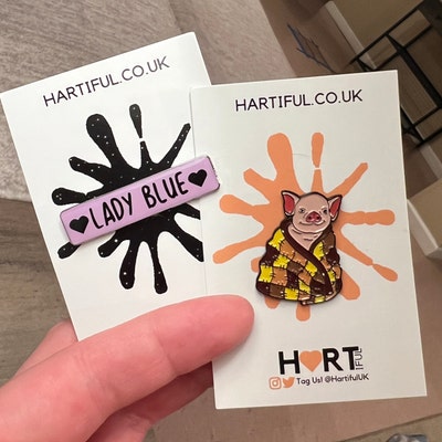 Personalised Design Your Rectangle Enamel Pin Customised Pin Badge ...