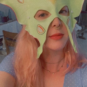 Luna Moth Leather Mask - Etsy