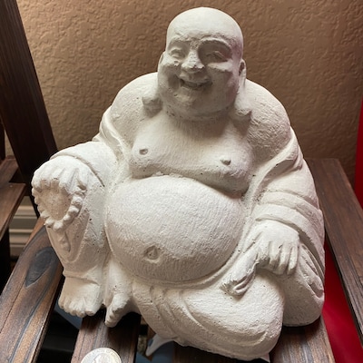 Happy Buddha Statue Hotei Cement Buddha Cast Stone Happy Buddha Asian ...