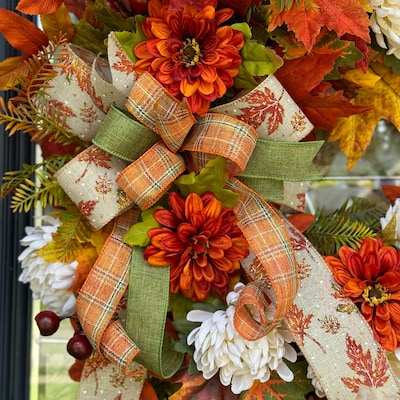 1.5 Blush Peonies Faux Linen Ribbon, Wired Ribbon, Spring Ribbon ...