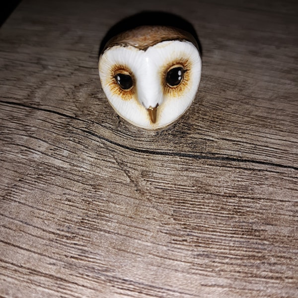 Lucky Barn Owl Ring , Barn Owl , Owl Lover , MOONLIGHT VALLEY - Etsy