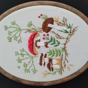 DIY Wild Mushroom Embroidery Kit — Heart Craft Studio
