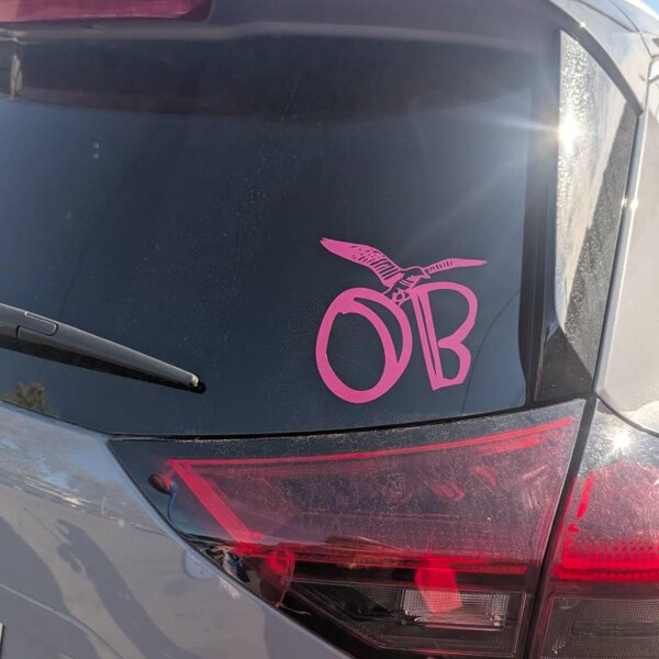 Mothman Stole My Bug Zapper - Funny Cryptid Bumper Sticker ...