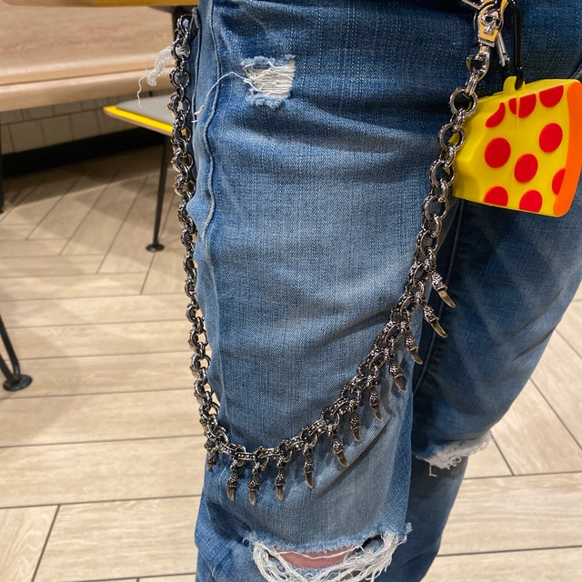 Doublek Heavy Multi Iron Cross Key Jean Wallet Chain - Etsy