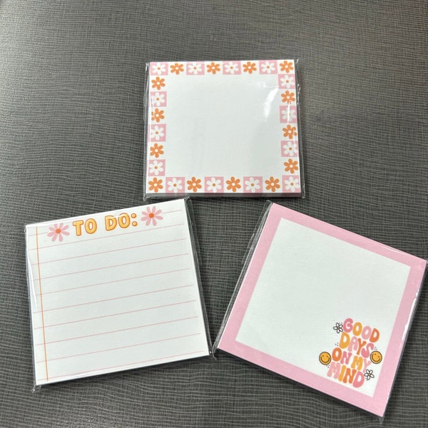 Good Days on My Mind Sticky Note, Cute Pink Pastel Post It Notes ...