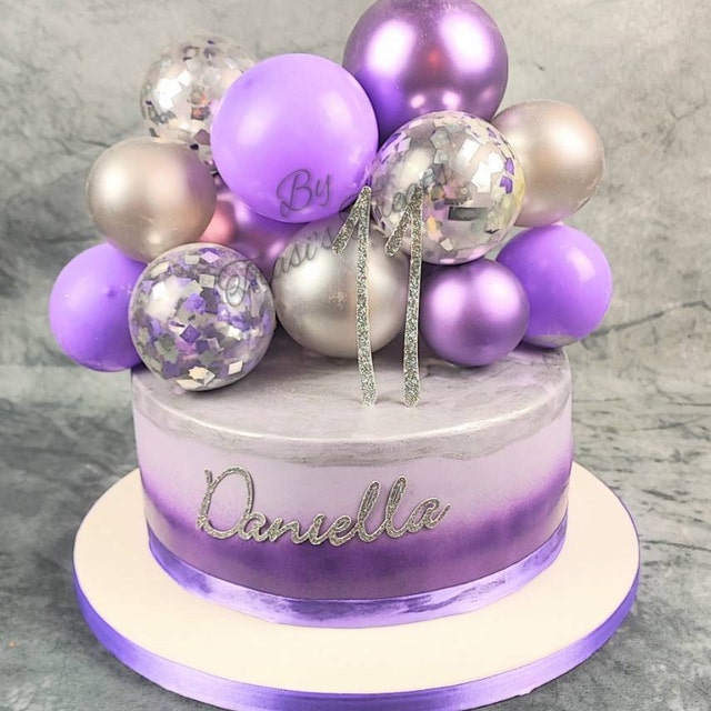 Morofme Topper per torta a forma di nuvola, in oro rosa, 10 pezzi, 12,7 cm