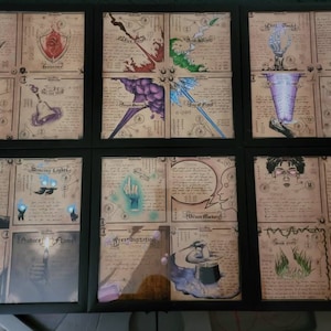 D&amp;D Arcane Spell Print Set 12 Total - Etsy