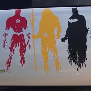 CELYCASY Justice League Wonder Woman Superhero Door Car Bumper Vehicle Decal Sticker Bike Wall Laptop Window Other Characters Available