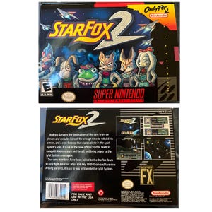 Star Fox 2 Replacement Box - Super Nintendo SNES - Highest Quality