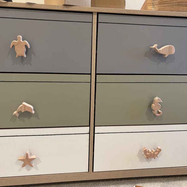 Sea Animal Shaped Dresser Knobs for Nursery. Dresser Knobs for Baby and ...