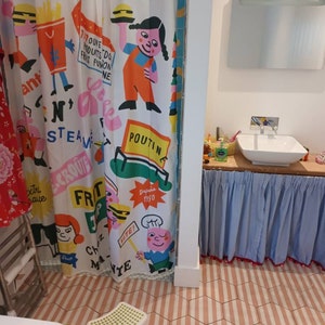 Funny Shower Curtain With Unique Pattern, Water Resistant and Washable ...