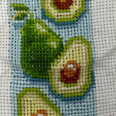 Kawaii Bookmark Cross Stitch Download PDF Cute Avocado Cross Stitch ...