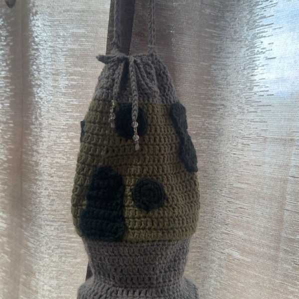 Lava Lamp Crochet Purse Pattern, Funky Retro Drawstring Bag (PDF ...